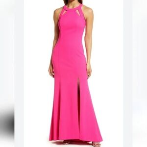 Vince Camuto Halter Neck Sheath Cocktail Dress